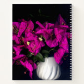 黒のピンクのハート ノートブック (裏面)