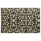 黒のフェイクな金ぱくのアイスクリームコーン ファブリック (ヤード)