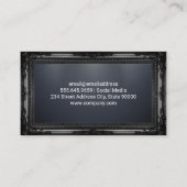 黒のフレクラシカルーム | お洒落プロフェッショナル 名刺 (裏面)