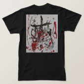 黒のホットシャツ Tシャツ (デザイン裏面)