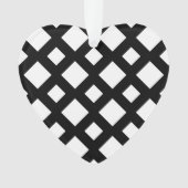 黒のホワイトダイヤモンド オーナメント (正面)