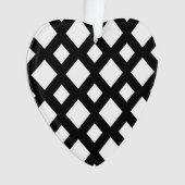 黒のホワイトダイヤモンド オーナメント (正面)