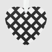 黒のホワイトダイヤモンド オーナメント (裏面)