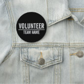 黒のボランティアバッカスタムジ（チーム名） 名札 (インサイチュ)