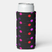 黒のボールとライン スリム缶クーラー (Seltzer正面)