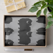 黒のポメラニア犬パターン |かわいいフワフワ犬 薄葉紙 (ギフト)