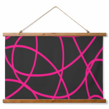 黒のマゼンタのリボン