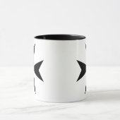 黒のマルタ十字 マグカップ (中央)