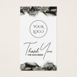 黒のマーリングデザインパッケージの挿入