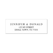 黒のモダンシンプル文字 セルフインキングスタンプ (デザイン)