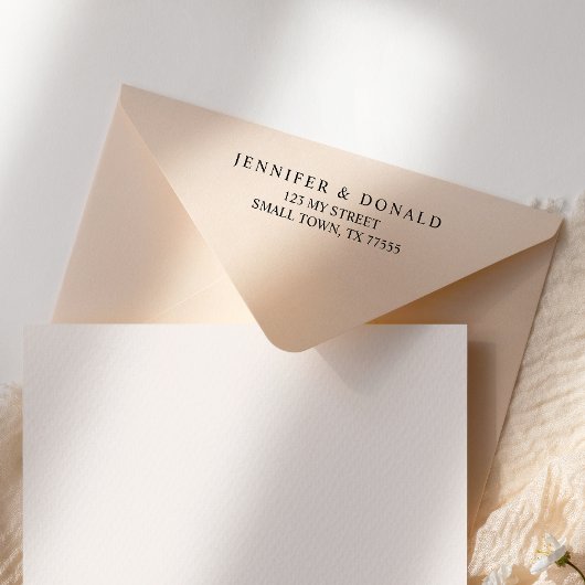 黒のモダンシンプル文字 セルフインキングスタンプ