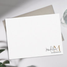 黒のモダン金ゴールドモノグラムスクリプト