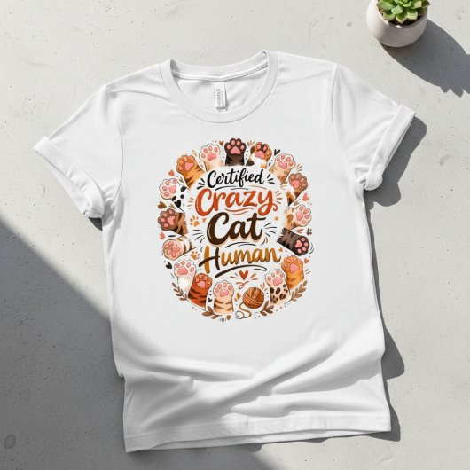 黒のユーモアあふれる認定猫マニアTシャツ トライブレンドTシャツ