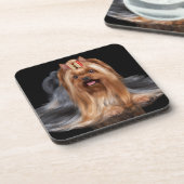 黒のヨークシャテリア コースター (左側)