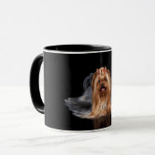 黒のヨークシャテリア マグカップ (正面左)