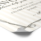 黒のランジェリーバチェロレッテの好意サイン ポスター (角)