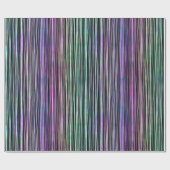 黒のレインボーストライプグラディエント： ラッピングペーパー (フラット)