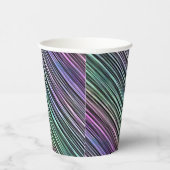 黒のレインボーストライプグラディエント： 紙コップ (右)