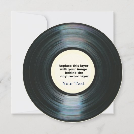 黒のレコード効果告知 案内状 (裏面)