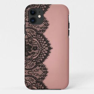 黒のレース iPhone 11 ケース