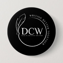 黒のロゴボタン 缶バッジ