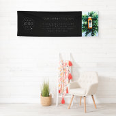 黒のロゴ |ビジネスモダンプロフェッショナル写真8' 横断幕 (インサイチュ)