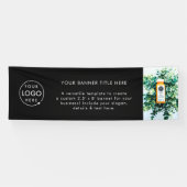 黒のロゴ |ビジネスモダンプロフェッショナル写真8' 横断幕 (横)