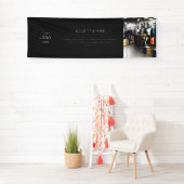 黒のロゴ | モダンプロフェッショナル写真8'ビジネス 横断幕 (インサイチュ)