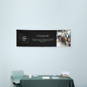 黒のロゴ | モダンプロフェッショナル写真8'ビジネス 横断幕 (トレードショー)