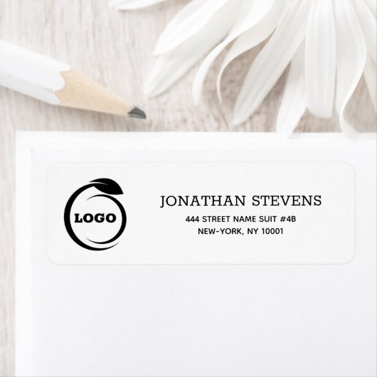 黒のロゴ ラベル (インサイチュ)