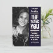 黒のロック・バンドのバルミツワーのサンキューカード サンキューカード (スタンド正面)