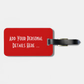 黒の上にイチゴ白cd ltcna ラゲッジタグ (裏面横)