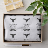 黒の下着ランジェリーブティックロゴ 薄葉紙 (ギフト)