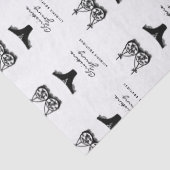 黒の下着ランジェリーブティックロゴ 薄葉紙 (詳細)