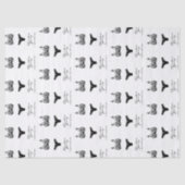 黒の下着ランジェリーブティックロゴ 薄葉紙 (正面)