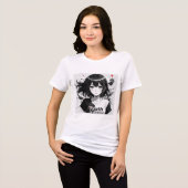 黒の中の真実 トライブレンドTシャツ (正面全面)