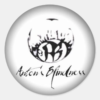 黒の丸いステッカーにフェードカスタマイズ-  ラウンドシール