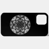 黒の丸ファンシーいデザイン。 Case-Mate iPhoneケース (裏面 (横))