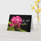 黒の井戸の-シャクナゲをすぐに得て下さい カード (黄色い花)