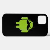 黒の人間の特徴をもつロボット髭 Case-Mate iPhoneケース (裏面 (横))