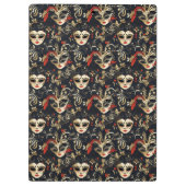 黒の仮面舞踏会マスク クリップボード (裏面)