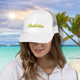 黒の個人用設定 |ネオンイエローカラー キャップ