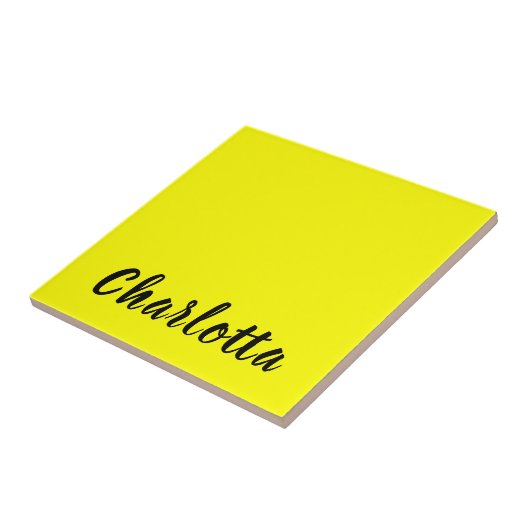 黒の個人用設定 |ネオンイエローカラー タイル (側面)