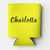 黒の個人用設定 |ネオンイエローカラー 缶クーラー (正面)