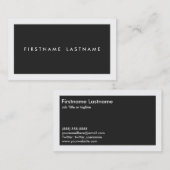 黒の個人的なネットワーキングの名刺 名刺 (正面/裏面)