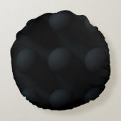 黒の円に黒 ラウンドクッション (裏面)