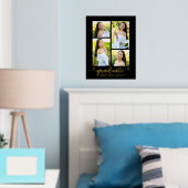 黒の卒業式4フォトスクリプトハート実在金ゴールド 箔ポスター (インサイチュ (寝室))