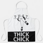 黒の厚いシックな太い太い太い太いPHAT エプロン (正面)