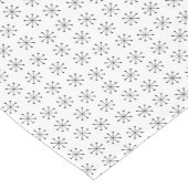 黒の原子スターバストパターン | 世紀半ば ショートテーブルランナー (コーナー)