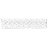 黒の原子スターバストパターン | 世紀半ば ショートテーブルランナー (横)